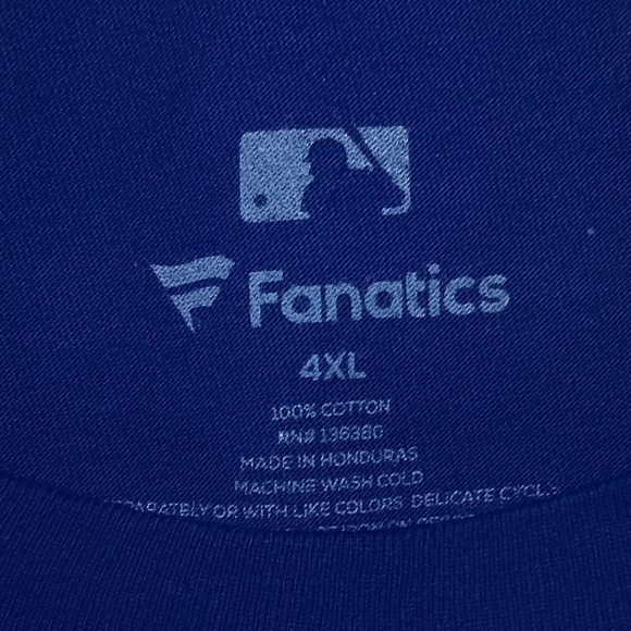 Fanatics Blue Short Sleeve Tee with LA Logo - Picture 4 of 4